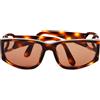 CHANEL Pre-Owned - Occhiali da sole CC anni '90 - Donna - acetato - Taglia unica - Marrone