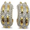 Jennifer Gibson Jewellery - Orecchini a cerchio con Swarovski anni '80 - Donna - vetro/metallo placcato in oro/metallo placcato in argento - Taglia...
