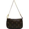 Louis Vuitton Pre-Owned - Borsa a mano mini Pochette Accessoires con monogramma 2020 - Donna - tela - Taglia unica - Marrone