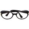 CHANEL Pre-Owned - Occhiali ovali con logo CC 2000 - Donna - acetato - Taglia unica - Nero