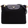 Prada Pre-Owned - Borsa a tracolla Saffiano Trimmed in tessuto 2000-2013 - unisex - nylon/pelle - Taglia unica - Nero
