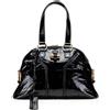 Saint Laurent Pre-Owned - Borsa a spalla Muse goffrata piccola 2000-2012 - Donna - pelle lucida - Taglia unica - Nero