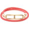 Hermès Pre-Owned - Bracciale Le Lis du Bourtour anni 2010 - Donna - pelle di vitello/placcatura in oro - Taglia unica
