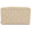 Bottega Veneta Pre-Owned - Portafoglio continental con design Intrecciato anni 2010 - unisex - tela - Taglia unica - Toni neutri