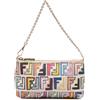 Fendi Pre-Owned - Borsa a spalla con catena e motivo Zucca Spalmati multicolor 2000-2010 - Donna - tessuto - Taglia unica - Multicolore