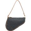 Christian Dior Pre-Owned - Borsa a spalla Saddle Pochette mini in denim 2001 - Donna - Denim/pelle di vitello - Taglia unica - Blu