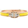 Hermès Pre-Owned - Bracciale PM Clic Chaine d'Ancre mini con design smaltato 2000-2024 - Donna - placcatura in oro/smalto - Taglia unica