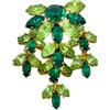 Jennifer Gibson Jewellery - x Mitchel Maer Spilla Cascade anni '50 - Donna - cristalli/metallo placcato in oro - Taglia unica - GOLD