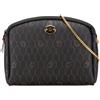 Christian Dior Pre-Owned - Borsa a tracolla in tela cerata con motivo a nido d'ape e catena XX secolo - Donna - tessuto - Taglia unica - Nero