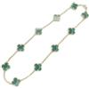 Van Cleef & Arpels - Collana Alhambra in oro giallo 18 carati con malachite anni 2010 - Donna - oro giallo 18kt/malachite - Taglia unica