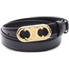 Celine Pre-Owned - Cintura Triomphe in pelle anni 2010 - Donna - pelle di vitello/metallo - 75 - Nero