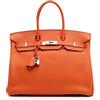 Hermès Pre-Owned - Borsa a mano Birkin Retourne 35 in pelle Togo 2009 - Donna - pelle di vitello - Taglia unica - Arancione