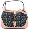 Gucci Pre-Owned - Borsa a tracolla Limited Edition Jackie 1961 GG piccola in denim con ricamo floreale 2016-2025 - Donna - pelle di vitello/Denim -...