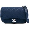 CHANEL Pre-Owned - Borsa a spalla Classic Jersey 2019 - Donna - cotone - Taglia unica - Blu