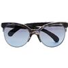 CHANEL Pre-Owned - Occhiali da sole con dettaglio denim anni 2000 - Donna - tessuto - Taglia unica - Blu