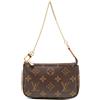 Louis Vuitton Pre-Owned - Borsa a mano mini Pochette Accessoires con monogramma 2020 - Donna - tela - Taglia unica - Marrone