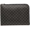 Louis Vuitton Pre-Owned - Clutch Pochette Jour GM in tela Damier Graphite 2016 - Uomo - tela - Taglia unica - Nero