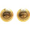 CHANEL Pre-Owned - Orecchini CC a bottone placcati oro con chiusura a clip 1996 - Donna - placcatura in oro - Taglia unica