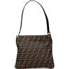 Fendi Pre-Owned - Borsa a spalla in tela con motivo Zucca 2000-2010 - Donna - tela/pelle di vitello - Taglia unica - Marrone