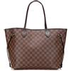 Louis Vuitton Pre-Owned - Borsa tote Neverfull MM in tela Damier Ebène 2009 - Donna - tela/pelle di vitello - Taglia unica - Marrone
