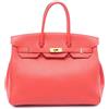 Hermès Pre-Owned - Borsa a mano Birkin Retourne 35 in pelle Clémence 2015 - Donna - pelle di vitello - Taglia unica - Rosso