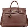 Hermès Pre-Owned - Borsa a mano Birkin Retourne 40 1998 - Donna - pelle di vitello/placcatura in oro - Taglia unica - Marrone