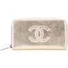 CHANEL Pre-Owned - Portafoglio con zip CC 2016-2017 - Donna - pelle di agnello - Taglia unica - Oro