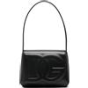 Dolce & Gabbana Pre-Owned - Borsa a spalla con logo goffrato - Donna - poliuretano/poliestere/pelle di vitello/tessuto - Taglia unica - Nero
