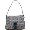 Fendi Pre-Owned - Borsa a spalla Mamma Forever in tela con motivo Zucchino 2000-2010 - Donna - tela - Taglia unica - Grigio
