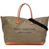 Saint Laurent Pre-Owned - Borsa tote Maxi Canvas Rive Gauche Shopper 2023 - Donna - pelle di vitello/tela - Taglia unica - Marrone