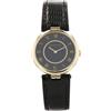 Audemars Piguet - Vintage 25mm anni '70 - Donna - vetro minerale (pietre e gemme)/pelle/oro giallo - Taglia unica - Nero