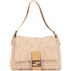 Fendi Pre-Owned - Borsa a spalla Mamma Forever in lana con motivo Zucca 2000-2010 - Donna - lana/pelle di vitello - Taglia unica - Marrone
