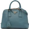 Prada Pre-Owned - Borsa a tracolla Lux Promenade piccola in pelle Saffiano 2013-2024 - Donna - pelle - Taglia unica - Blu