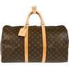 Louis Vuitton Pre-Owned - Borsone Keepall 50 2008 - unisex - pelle/PVC - Taglia unica - Marrone
