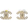 CHANEL Pre-Owned - Orecchini di perle sintetiche CC 2005 - Donna - placcatura in oro/perla artificiale - Taglia unica - Argento