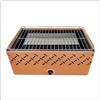 BBQ Barbecue carbone rettangolare portatile senza fumo griglia 45x27 con ventola col. arancio / 211974