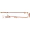TRIXIE V-Linea Soft Rope, M-L, 2 m/10 mm, rosa - guinzaglio regolabile per cani di taglia media e grande in rugiada intrecciata, 3 livelli di lunghezza regolabile - 1984107