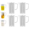 TenaLucy 4 Pezzi Misurino Graduato,100ml Misurino in Plastica Misurini in Plastica Misurini Cucina Misurino in Plastica Set Misurino Liquidi,Lavabile in Lavastoviglie,per Laboratorio,Panetteria,Cucina