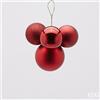 EDG Enzo De Gasperi Grappolo Palla Natale Pvc 4 Pz Burgundy