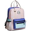 Invicta Zaino Borsa Vax, Rosa Viola Azzurro, Tasca Porta PC 13'', Studio Lavoro, 100% Tessuto ECO Material, per Uomo e Donna
