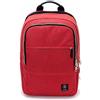 Invicta Zaino Ufficio INVICTA BIZ L - Rosso - Porta PC fino a 15,6'' - Adattatore usb - Lavoro