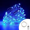 Wisdom Stringa 2 metri da 20 Microled Blu a batteria Wisdom