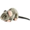 Uni-Toys - Mouse grigio, sdraiato - 17 cm (lunghezza) - roditore peluche - peluche