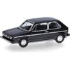 Herpa Modellino auto VW Golf I, nero (scala TT), miniatura in scala 1:120, pezzo da collezione, Made in Germany, modello in plastica