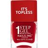 Nails Inc Topless Kendall (rosso rossetto) - Smalto gel senza UV - manicure 1-step con ca. 8 giorni di durata - asciugatura rapida, vegano & 21-free - per adulti & bambini - senza base/top coat