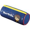 Maped - Astuccio Harry Potter KIDS - Morbido al tatto - Astuccio scolastico Tubolare - Tessuto Neoprene Antistrappo - Zip Metallo Solido - Licenza Harry Potter - 934801 Blu