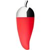 Alessi Piccantino JHT02 - Sminuzza-Peperoncino di Design in Acciaio Inossidabile e Gomma Siliconata, Rosso e Argento