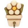 THUN - Portastrofinaccio singolo - ceramica - Collezione Country Bloom - 15,4 x 1,9 x 7,4 cm