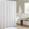 Madison Park Arlo - Tenda da doccia in 100% cotone, design a nido d'ape, 800 g/m², qualità alberghiera, decorazione morbida e alla moda, lavabile in lavatrice, tessuto per vasca da bagno, schermo per