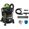 Lavor Bidone Aspiratutto senza Sacco Solidi e Liquidi Capacità 20 Litri Potenza 1400 Watt con Ruote - Jocker 1400 S